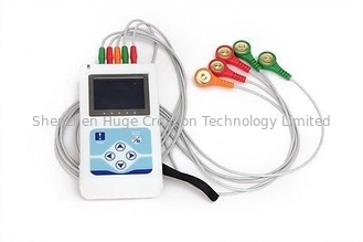 Trung Quốc OLED Display TLC9803 Portable Patient Monitor 3 Channel Dynamic ECG Holter PC English Software nhà cung cấp