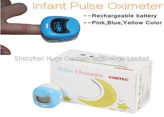 Trung Quốc OLED Hiển thị màu xanh / hồng / vàng ngón tay ngón tay cho trẻ em nhà cung cấp