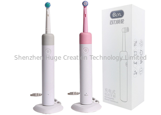 Trung Quốc Tương thích dao động quay Bàn chải đánh răng bằng miệng B bàn chải đánh răng điện màu hồng và màu xám nhà cung cấp